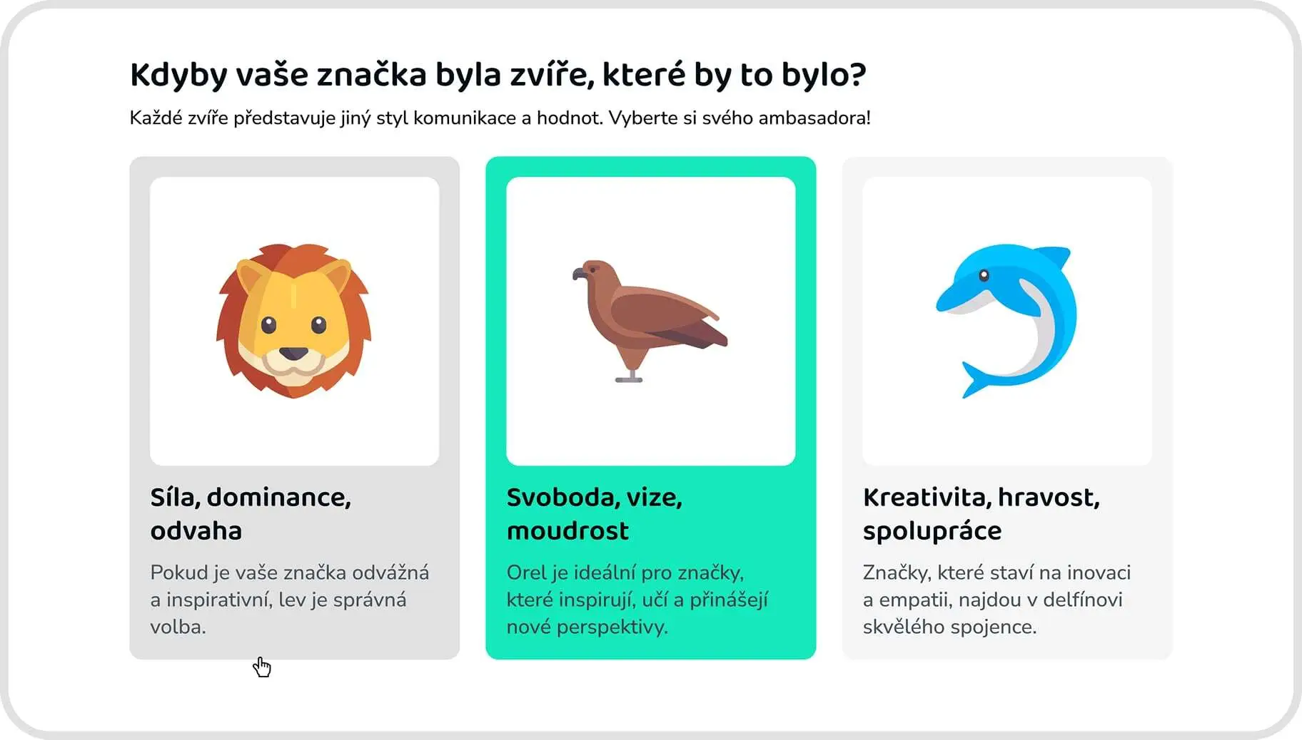 Kdyby vaše značka byla zvíře...